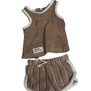 Kids Brown Matching Set by Growing Day By Day